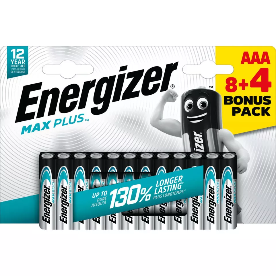 Energizer piles Max plus AAA, blister...