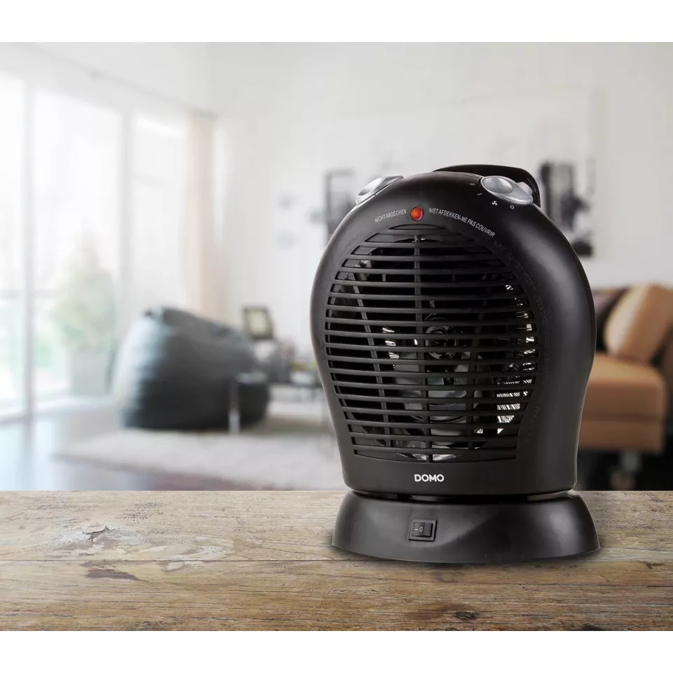 Domo warmeluchtblazer IP21, zwart