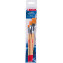 Talens Art Creation aquarelpenselen polyester plat, set van 3 penselen