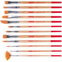 Talens Art Creation aquarelpenselen polyester assorti, set van 12 penselen
