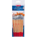 Talens Art Creation aquarelpenselen polyester assorti, set van 12 penselen
