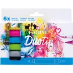Talens Ecoline Duotip Brush pen, étui de 6 pièces, base