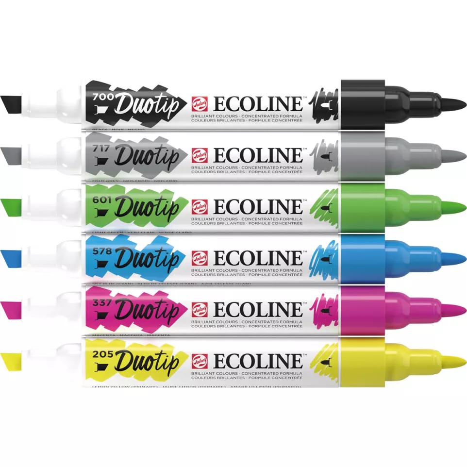 Talens Ecoline Duotip Brush pen, étui...