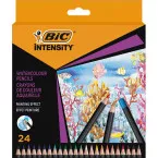 BIC Intensity Aquacouleur Dry Watercolor Pencil Set 24 Pieces