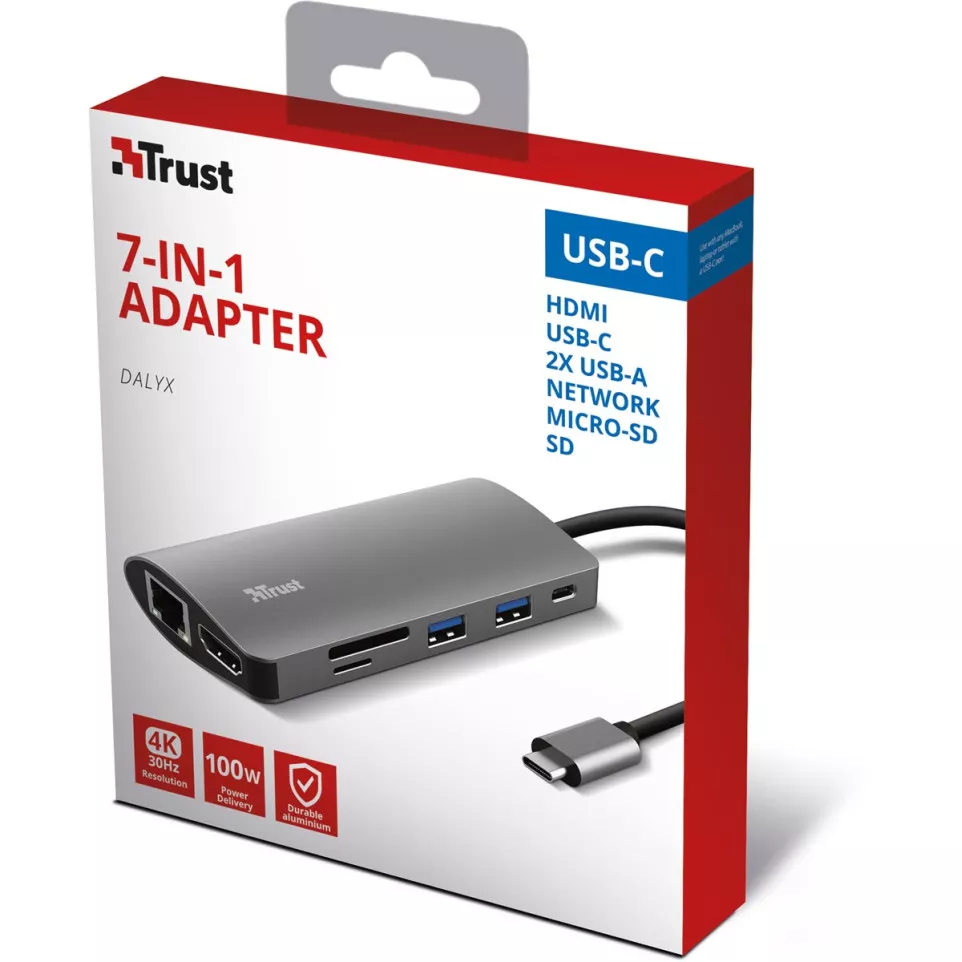 Trust Dalyx 7-in-1 USB-C Multi-Port...