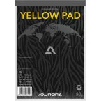 Aurora Writing Recycled Yellow Lined A5 Notebook
