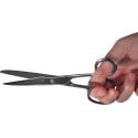 Desq ciseaux 18 cm, acier chromé, anneaux asymmétriques
