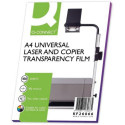 Q-CONNECT Overhead Projector Transparencies A4 for Laser Printers Pack of 100 Sheets