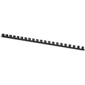 Q-CONNECT bindrug 12mm 21 rings 100 stuks zwart