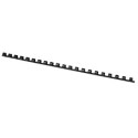 Q-CONNECT bindrug 8mm 21 rings 100 stuks zwart