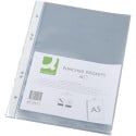 Q-Connect A5 Portrait Sheet Protectors 4-Hole Clear 100 Microns Pack of 10