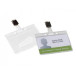 Q-CONNECT badge avec clip 85 x 54 mm
