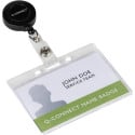 Q-CONNECT système enrouleur pour badges noir