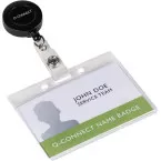 Q-CONNECT Black Retractable Badge Reel System