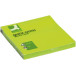 Q-CONNECT Quick Notes, ft 76 x 76 mm, 80 feuilles, vert néon