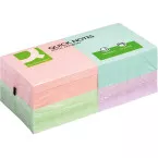 Q-CONNECT Quick Notes, ft 76 x 76 mm, 100 vel, pak van 12 blokken in pastelkleuren