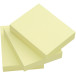 Q-CONNECT Quick Notes, ft 38 x 51 mm, 100 vel, pak van 3 stuks, geel