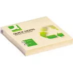 Q-CONNECT Quick Notes Recycled, ft 76 x 76 mm, 100 feuilles, jaune