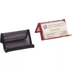 Q-Connect Black Metal Business Card Holder 11 x 7.5 x 5 cm