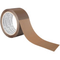 Q-CONNECT stille verpakkingstape, ft 50 mm x 66 m, bruin, pak van 6 rollen