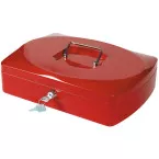 Q-Connect Cash Box 325 x 235 x 85 mm Red