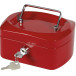 Q-CONNECT coffret à monnaie, 155 x 120 x 75 mm, rouge