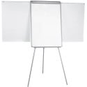 Q-CONNECT tableau de conférence, ft 70 x 100 cm, avec bras extensibles, en acier, magnétique, trépied