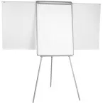 Q-CONNECT tableau de conférence, ft 70 x 100 cm, avec bras extensibles, en acier, magnétique, trépied
