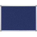 Q-CONNECT tableau de textile avec cadre en aluminium 60 x 45 cm bleu