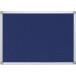 Q-CONNECT tableau de textile avec cadre en aluminium 60 x 45 cm bleu