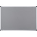 Q-CONNECT tableau de textile avec cadre en aluminium 60 x 45 cm gris