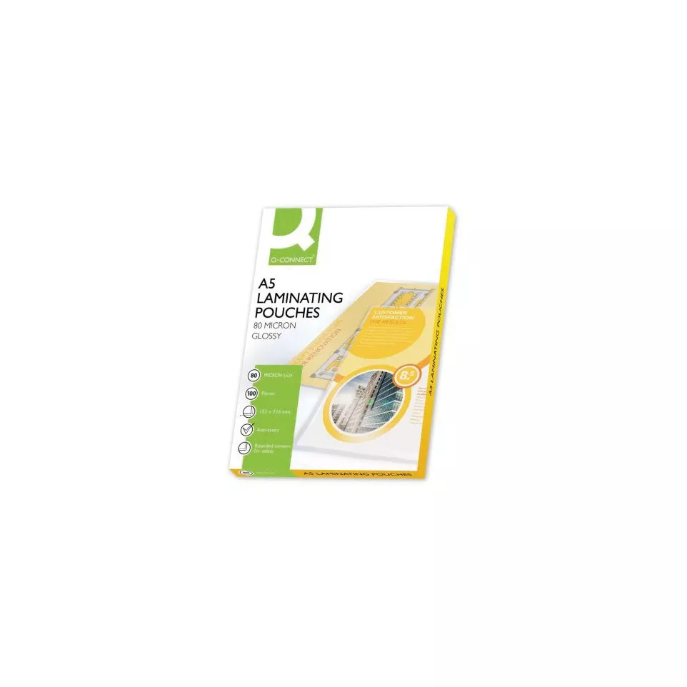 Q-CONNECT lamineeretui A5 2x 80...