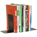 Q-CONNECT serre-livre, métal, set de 2 pièces, noir