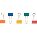 Q-CONNECT foldbackclip, geassorteerde kleuren, 19 mm, doosje van 10 stuks