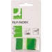 Q-Connect Index Tabs 25 x 45 mm 50 Tabs Green KF03635