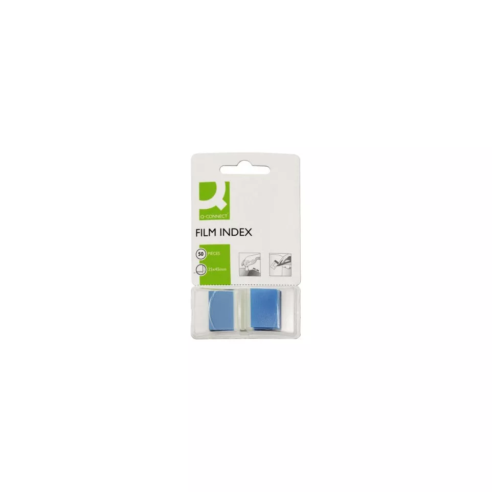 Q-Connect Index Tabs 25 x 45 mm Blue...