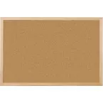 Q-CONNECT Cork Notice Board with Wooden Frame 90 x 60 cm