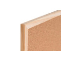 Q-CONNECT kurkbord, met houten frame, 90 x 60 cm