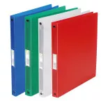 Q-Connect 16mm 2 Ring Binder Assorted Transparent Colors