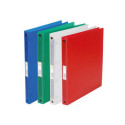 Q-CONNECT classeur à anneaux, PP, 2 anneaux, 16 mm,  couleurs assorties transparentes