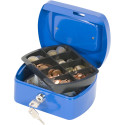 Q-Connect Cash Box 155 x 120 x 75 mm Blue