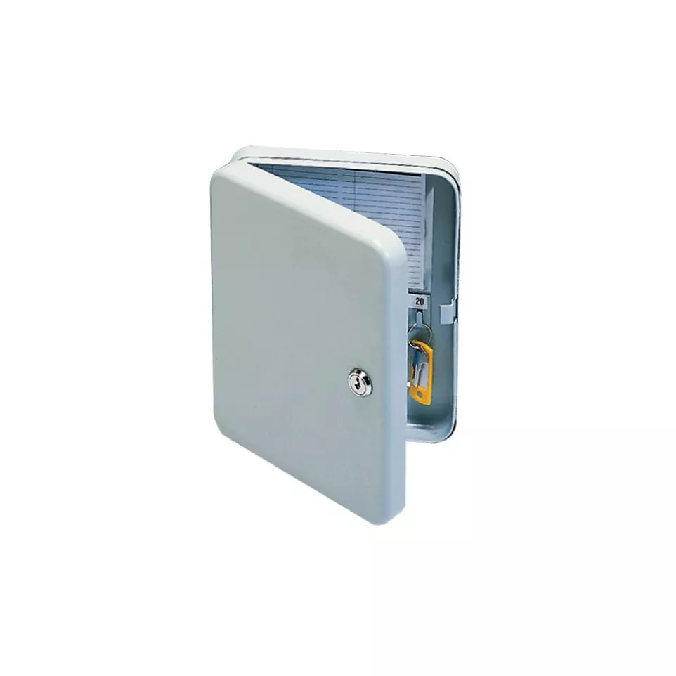 Q-CONNECT Key Cabinet for 20 Keys Grey