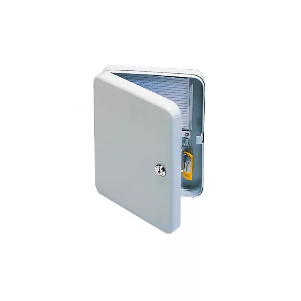 Q-CONNECT Key Cabinet for 20 Keys Grey