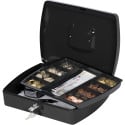 Q-Connect Cash Box 12 Inch Black KF02604