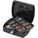 Q-Connect Cash Box 255 x 200 x 85 mm Black