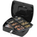 Q-Connect Cash Box 255 x 200 x 85 mm Black