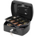 Q-Connect Cash Box 8 Inch Black KF02602