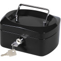 Q-CONNECT coffret à monnaie, 155 x 120 x 75 mm, noir