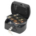 Q-CONNECT coffret à monnaie, 155 x 120 x 75 mm, noir