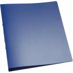 Q-CONNECT ringmap, PP, 2 ringen, 25 mm, transparant blauw
